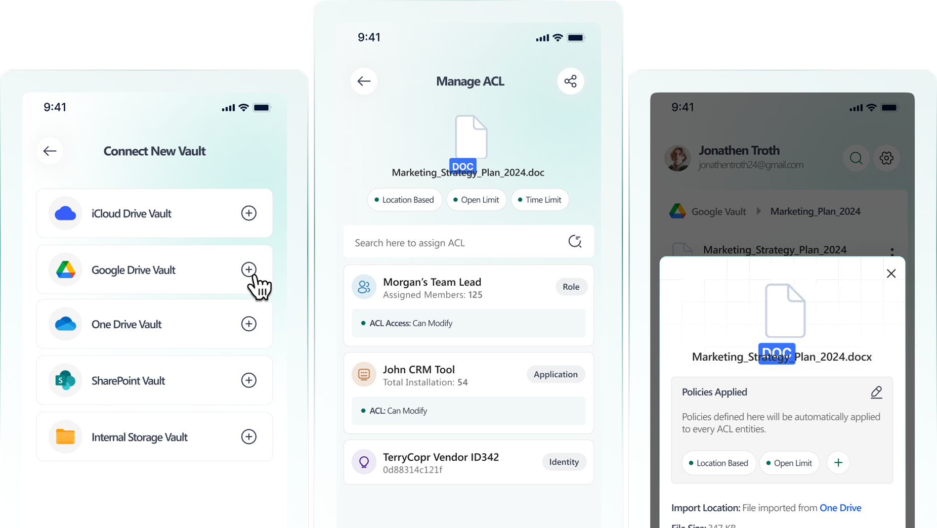 Secure Data Storage Interface